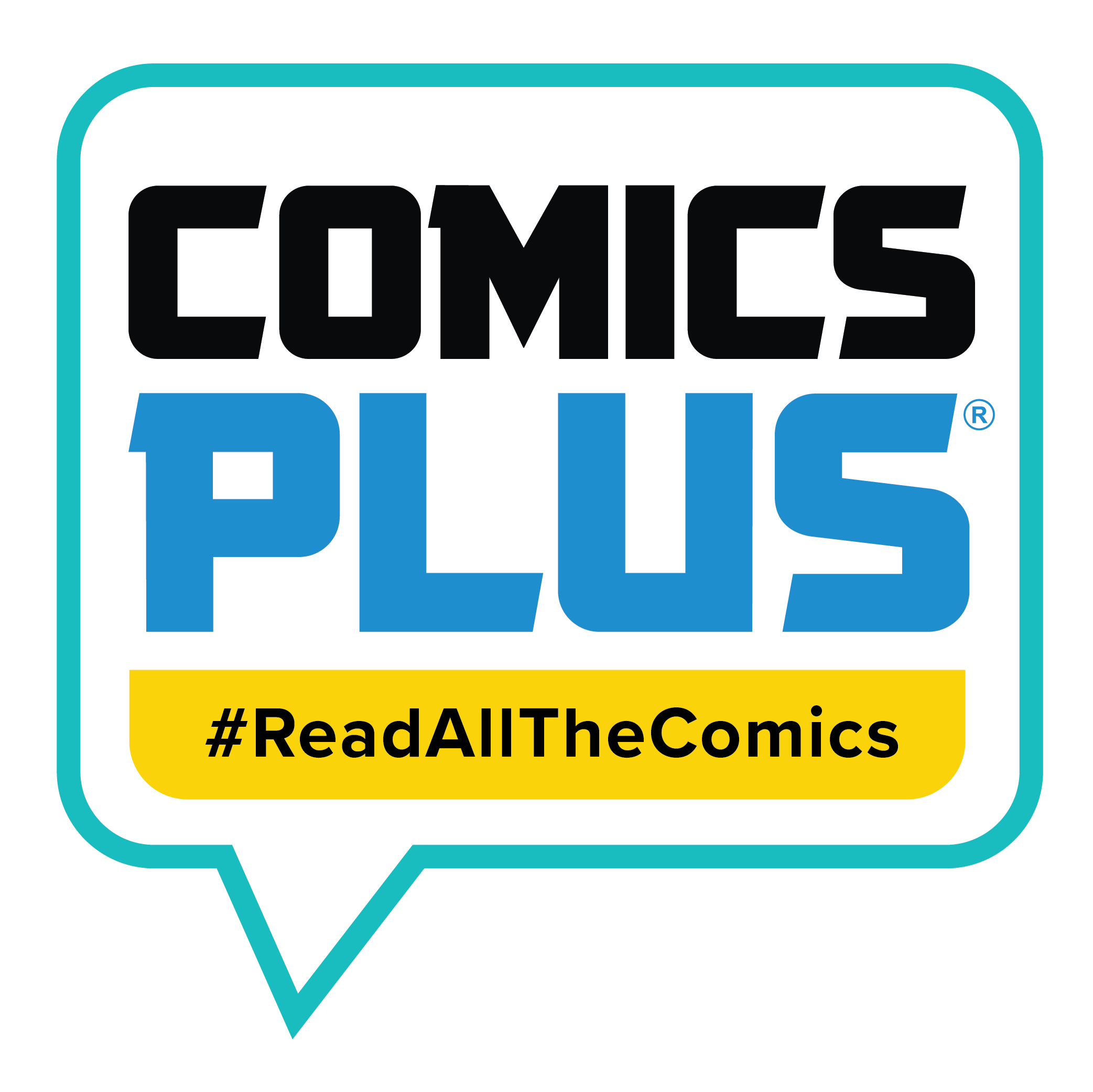 Logo for Comics Plus Adult Collection (Age 18+)